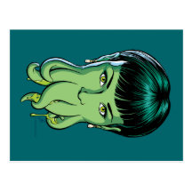 Cthulhu Girl Postcard