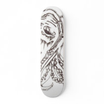 Cthulhu Head by E. Johnston Custom Skateboard