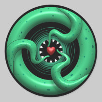 Cthulhu Heart Sticker