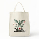 Cthulhu horror vector art bags