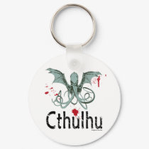 Cthulhu horror vector art keychains