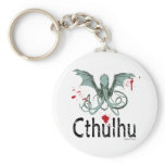 Cthulhu horror vector art keychains