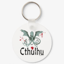 Cthulhu horror vector art keychains