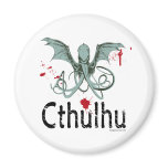 Cthulhu horror vector art magnets