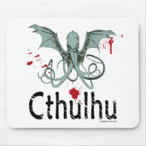 Cthulhu horror vector art mouse pad