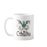 Cthulhu horror vector art mugs
