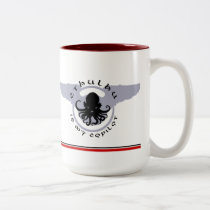 Cthulhu is my Copilot RED STRIPE Mug mugs