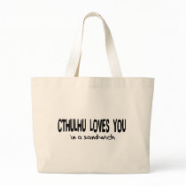 Cthulhu Loves You Canvas Bag