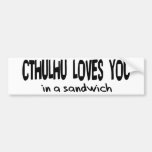Cthulhu Loves You Bumper Stickers