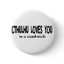Cthulhu Loves You buttons