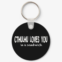 Cthulhu Loves You keychains