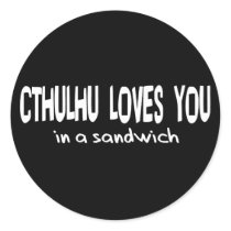 Cthulhu Loves You stickers