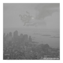 Cthulhu Nears New York Poster posters by CthulhuCthulhu Cthulhu Nears New York Poster posters