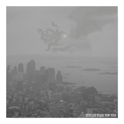 Cthulhu Nears New York Poster by CthulhuCthulhu
