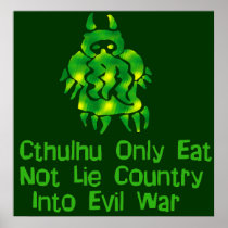 Cthulhu Only Eats Print