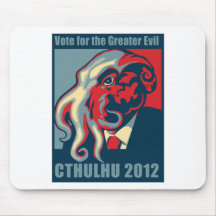 Cthulhu para el presidente 2012 alfombrillas de raton