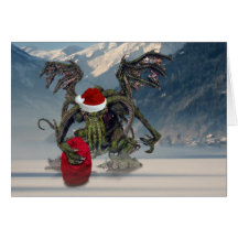 Cthulhu Santa Card