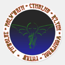 Cthulhu Sleeps - Round Sticker