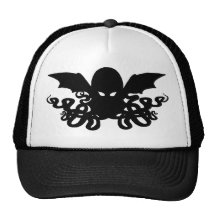 Cthulhu Trucker Hat - Black