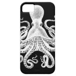 Cthulu Kraken Octopus - Victorian Image on Black iPhone 5 Cover
