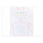 Ctoon Geometria Man Postcard