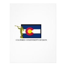 CTR DEL NORTE DE LA MISIÓN LDS DE COLORADO DENVER MEMBRETE PERSONALIZADO