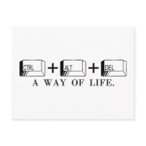 CTRL+ALT+DEL postcards