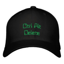 Ctrl Alt Delete embroidered hats