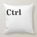Ctrl Del Black on White pillows