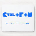 Ctrl+F+U White mousepads by poisonberry17 Ctrl+F+U White mousepads