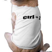 CTRL + Z pet clothing by Shirtuosity CTRL + Z pet clothing