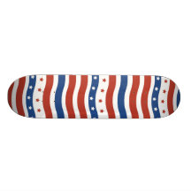 Cuarto patriótico de la bandera de la libertad de  tablas de skate
