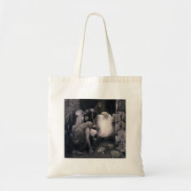 Cuatro duendes grandes bolsas de mano