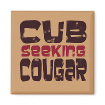 Cub Seeking Cougar T-shirts and Gifts Refrigerator Magnet