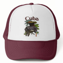 Cuba and Creole Woman On Shirt hats by figstreetstudio Cuba and Creole Woman On Shirt hats