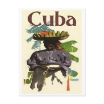 Cuba and Creole Woman postcards by figstreetstudio Cuba and Creole Woman postcards