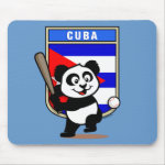 This cute little panda is ready to play for the Cuban team! Panda holds a bat and is about to swing at the ball. Great for fans of the Cuba baseball team or Cuban baseball players.