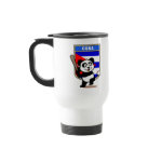 This cute little panda is ready to play for the Cuban team! Panda holds a bat and is about to swing at the ball. Great for fans of the Cuba baseball team or Cuban baseball players.