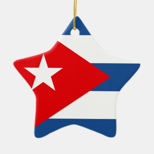 cuba double sided star ceramic christmas ornament zazzle cuba double sided star ceramic christmas ornament zazzle