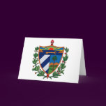 Cuba Coat of Arms Greeting Card