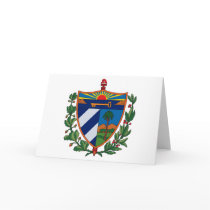 Cuba Coat of Arms Greeting Card by FlagTshirts Cuba Coat of Arms Greeting Card