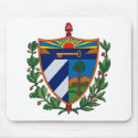 Cuba Coat of Arms Mousepad by FlagTshirts Cuba Coat of Arms Mousepad