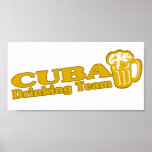 Cuba Drinking Team Poster