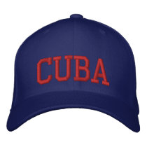 Cuba Embroidered Baseball Caps