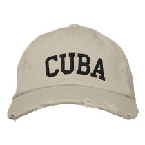 Cuba Embroidered Hat embroidered hats by cityshirts Cuba Embroidered Hat embroidered hats