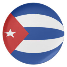 Cuba Fisheye Flag Plate