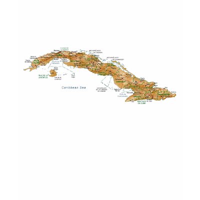 Flag of Nations : Cuba Flag And Map T Shirt