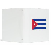 Cuba flag 3 ring binders