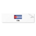 Cuba Flag Bumper Stickers