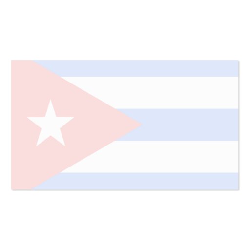 Cuba Flag Business Card (back side)